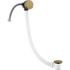 Crosswater MPRO Overflow Bath Filler with Click Clack Waste - Brushed Brass