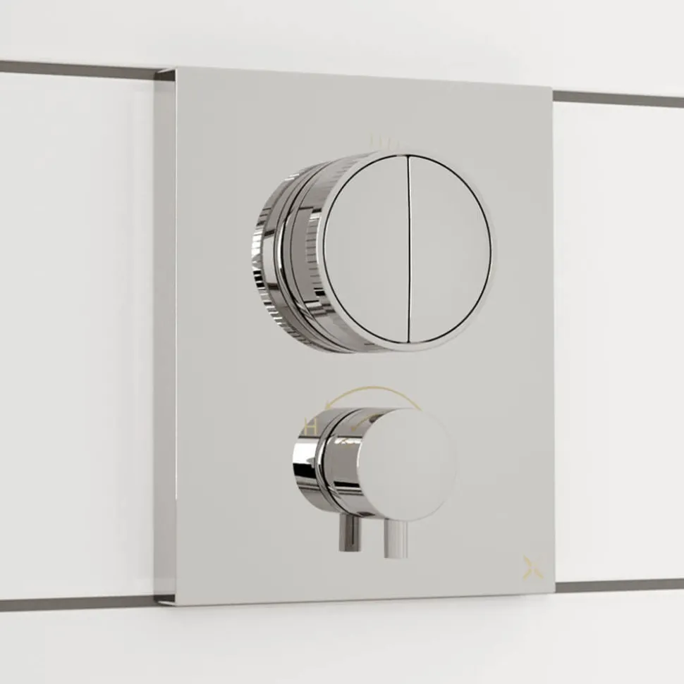 Crosswater MPRO Push 2 Outlet Concealed Valve with Crossbox Technology