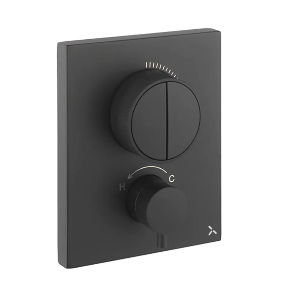 Crosswater MPRO Push 2 Outlet Concealed Valve with Crossbox Technology