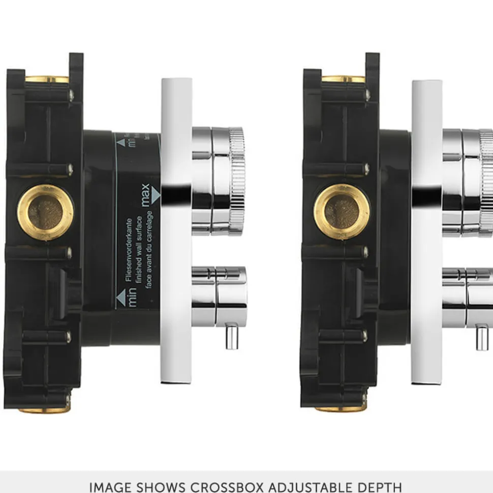 Crosswater MPRO Push 2 Outlet Concealed Valve with Crossbox Technology