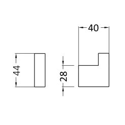 Crosswater MPRO Robe Hook