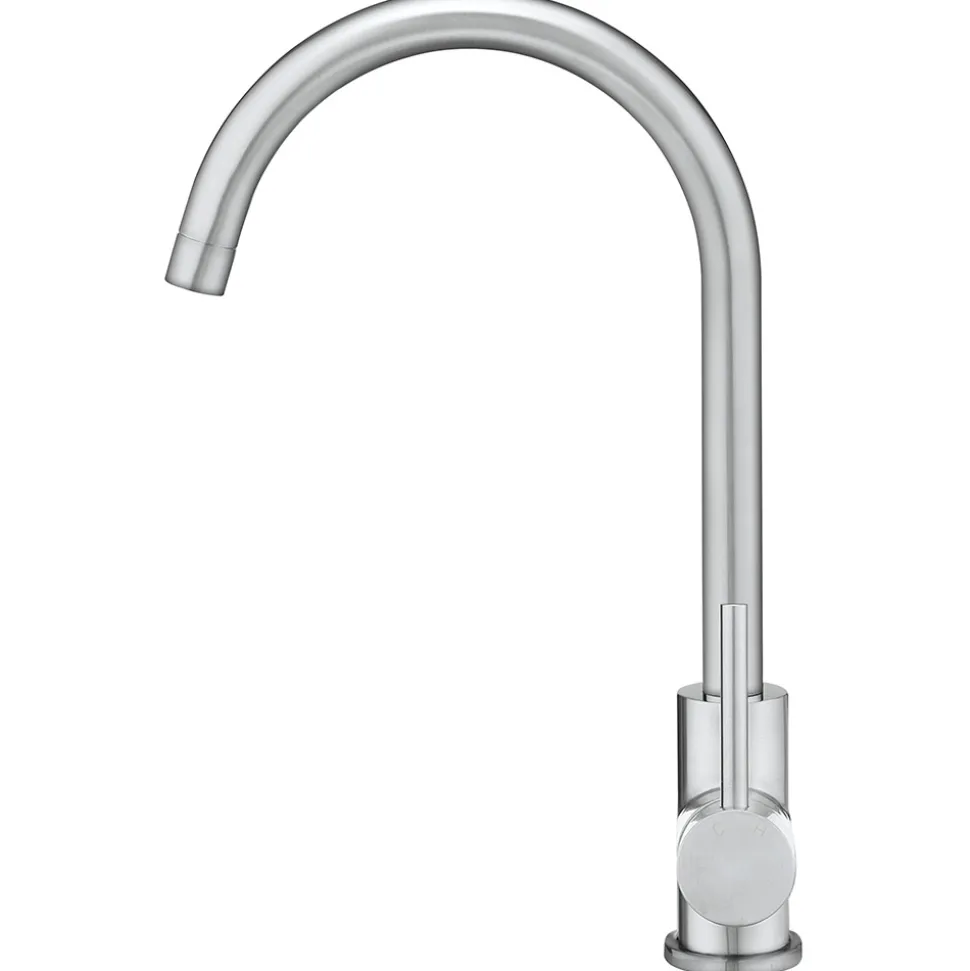 Crosswater MPRO Single Lever Mono Kitchen Mixer Tap - Brushed Stainless Steel