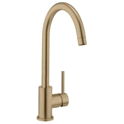 Crosswater MPRO Single Lever Mono Kitchen Mixer Tap - Brushed Brass