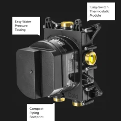 Crosswater 3ONE6 Stainless Steel 3 Outlet Concealed Shower Valve with Crossbox Technology