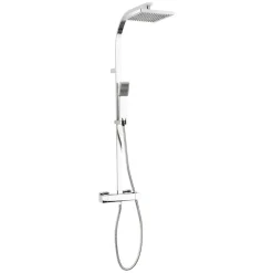 Crosswater Planet Thermostatic Exposed Shower Kit with Fixed Head & Shower Handset