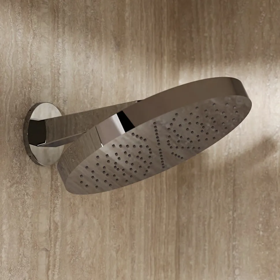 Crosswater Revive Stainless Steel Round Shower Head Wall Mounted