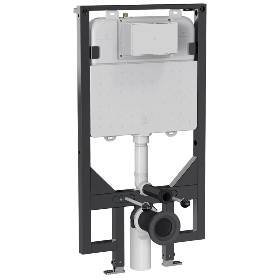 Crosswater Slim Support Frame with Dual Flush Concealed Cistern & Installation Kit