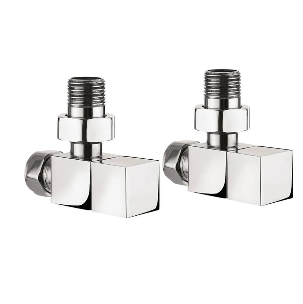 Crosswater Square Angled Radiator Valves