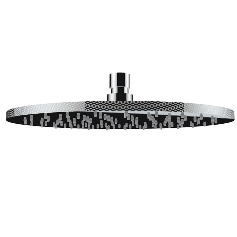 Crosswater Union 250mm Fixed Shower Head - Brushed Black Chrome