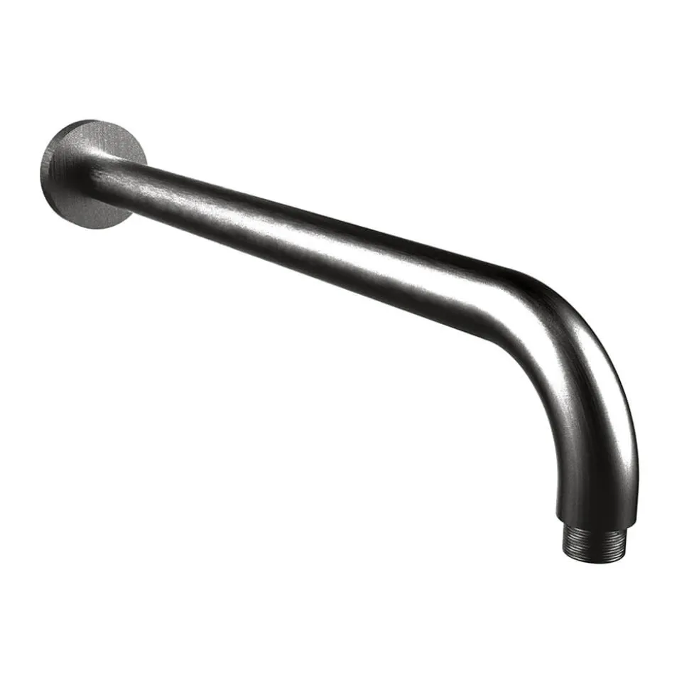 Crosswater Union 400mm Wall Mounted Shower Arm - Brushed Black Chrome