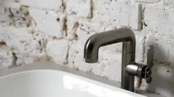 Crosswater Union Tall Basin Mixer Tap - Brushed Brass