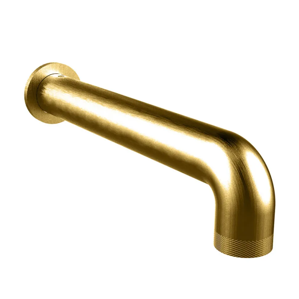 Crosswater Union Wall Mounted Bath Spout - Brushed Brass