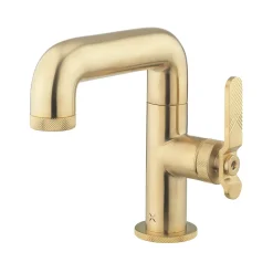 Crosswater Union WRAS Approved Mono Basin Mixer Tap - Brushed Brass