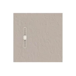 Crosswater Vito 25mm Dolomite Stone Resin Textured Square 900 x 900mm Shower Tray with Linear Waste Cover