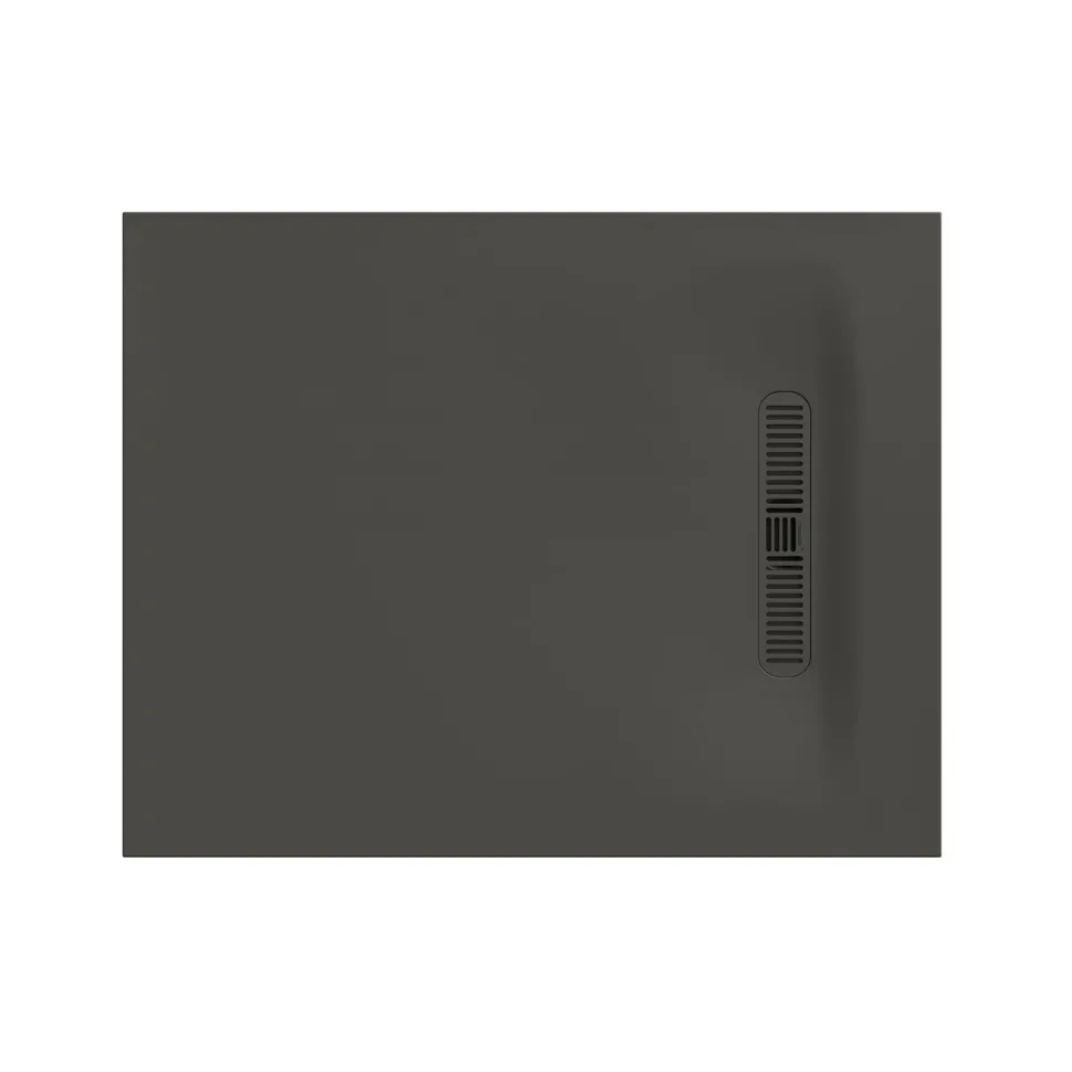 Crosswater Vito 25mm Dolomite Stone Resin Rectangular Shower Tray with Linear Waste Position