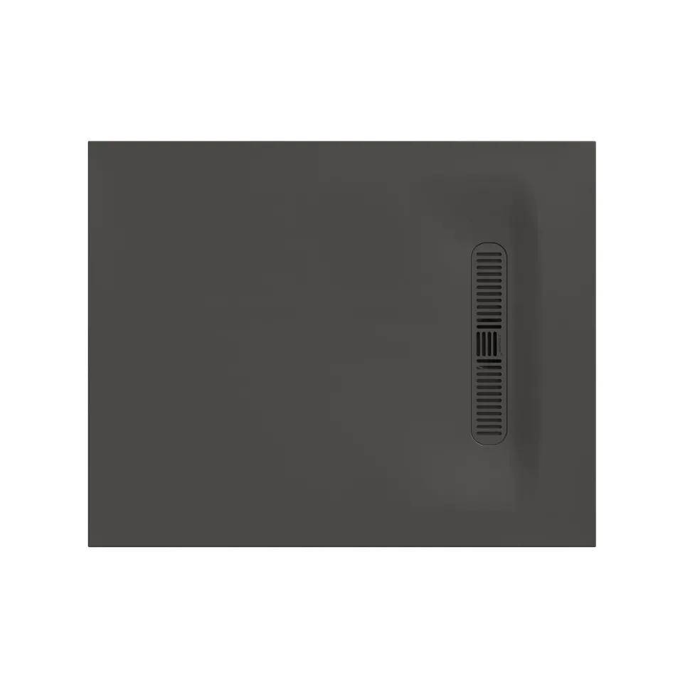 Crosswater Vito 25mm Dolomite Stone Resin Rectangular Shower Tray with Linear Waste Position