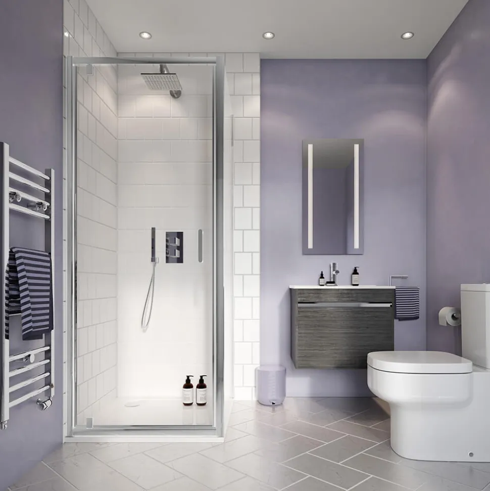 Crosswater Water Square 2 Outlet 2 Handle Shower Bundle - Chrome