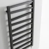 Crosswater Wedge Metallic Black Matte Designer Towel Radiator - 1096mm x 500mm | 1385 BTU