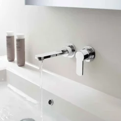 Crosswater Wisp Wall Mounted Basin Valve & Spout Set