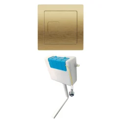 Drench Dual Flush Concealed Cistern with Square Dual Flush Button
