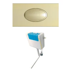 Drench Dual Flush Concealed Cistern with Dual Flush Plate