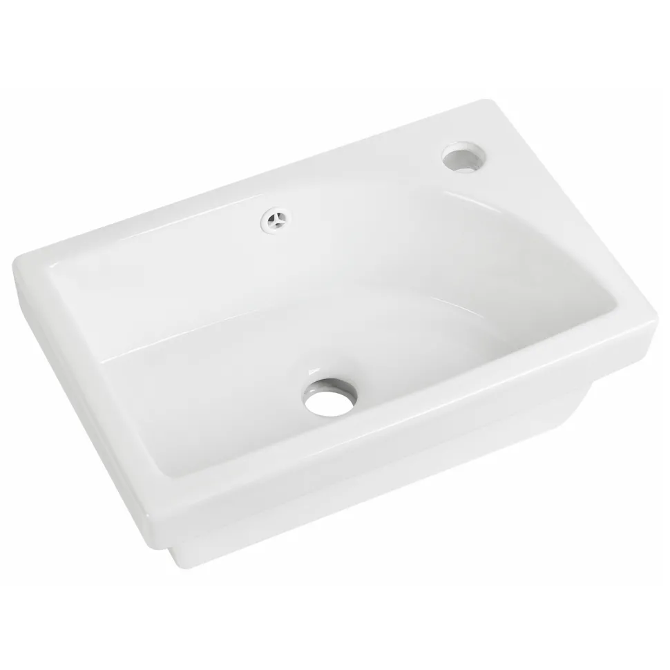 Drench Groove 460mm Fluted Floorstanding Cloakroom Vanity Unit & Basin