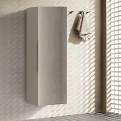 Drench Groove 900mm Fluted Wall Mounted Tall Cabinet