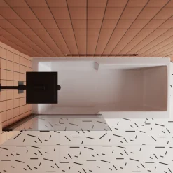 Drench Keyhole Shower Bath & Shower Screen