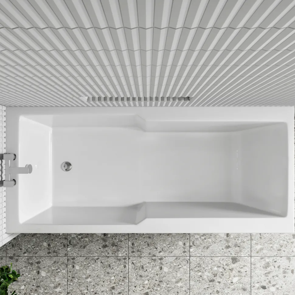 Drench Keyhole Shower Bath - 1700 x 750mm