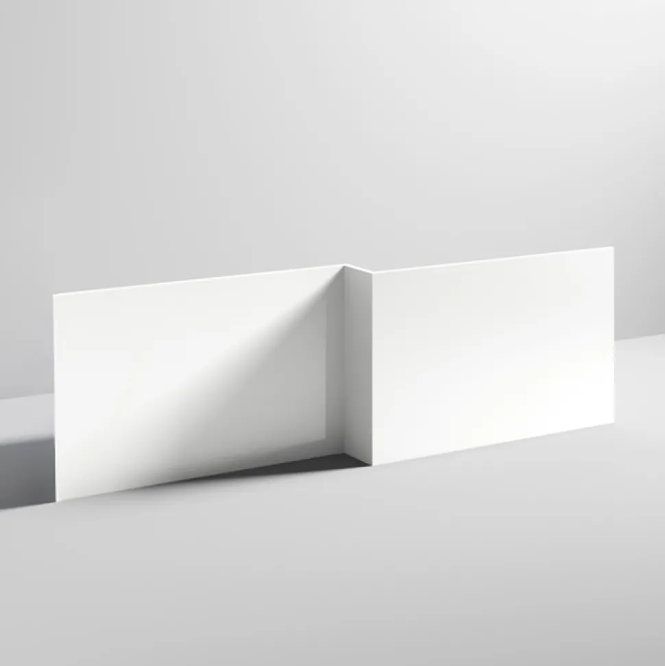 Drench L Shaped Shower Bath & Optional Panel - 1500mm
