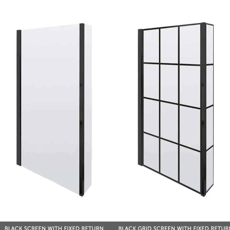 Drench L Shaped Shower Bath with Panel and Shower Screen - 1700mm