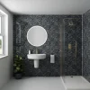 Drench Naturals Black Marble PVC Waterproof Bathroom Wall Panel - 1000 x 2400mm