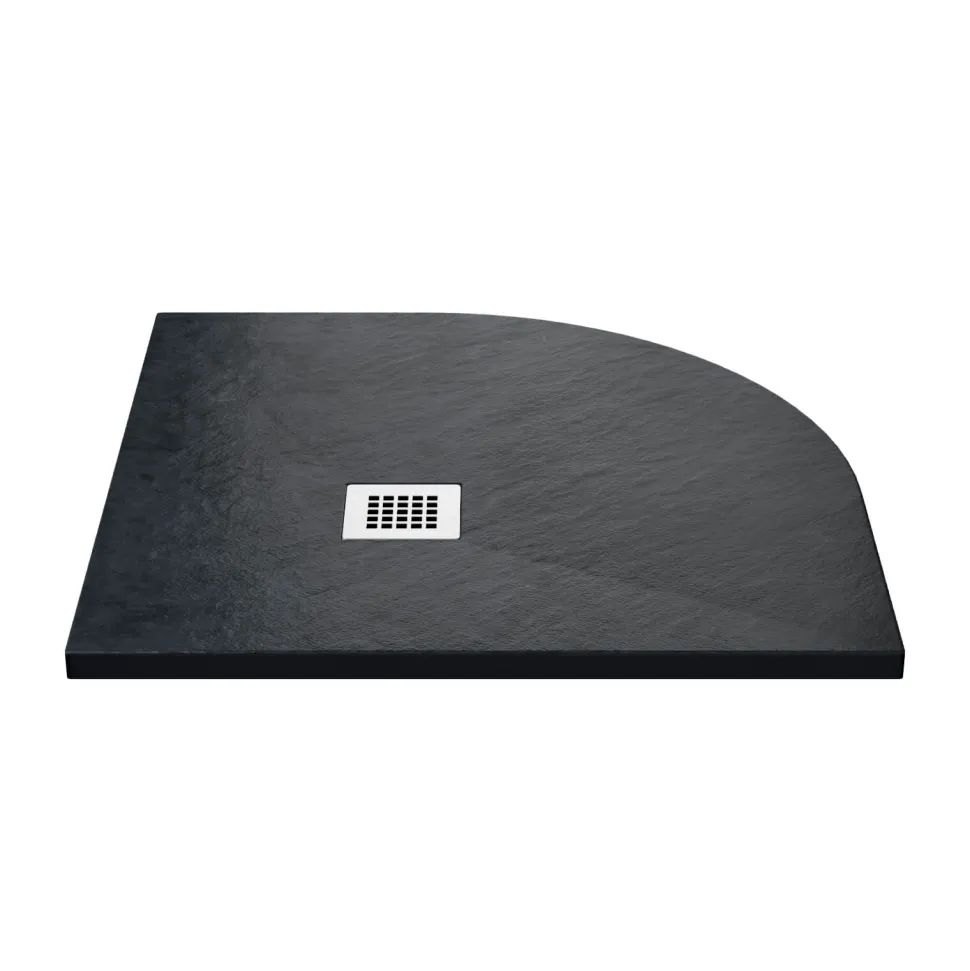 Drench Naturals Graphite Thin Slate-Effect Quadrant Shower Tray