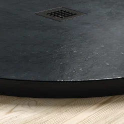 Drench Naturals Graphite Thin Slate-Effect Quadrant Shower Tray
