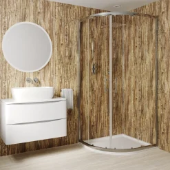 Drench Naturals Rustic Oak PVC Waterproof Bathroom Wall Panel - 1000 x 2400mm