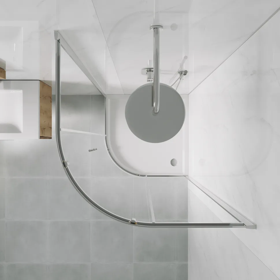 Drench Naturals White Marble PVC Waterproof Bathroom Wall Panel - 1000 x 2400mm