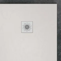 Drench Naturals White Thin Slate-Effect Rectangular Shower Tray - 11 Sizes