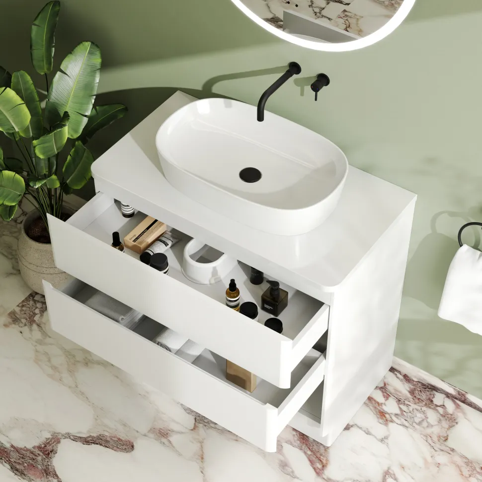 Drench Origin 900mm Floorstanding Vanity Unit & Countertop