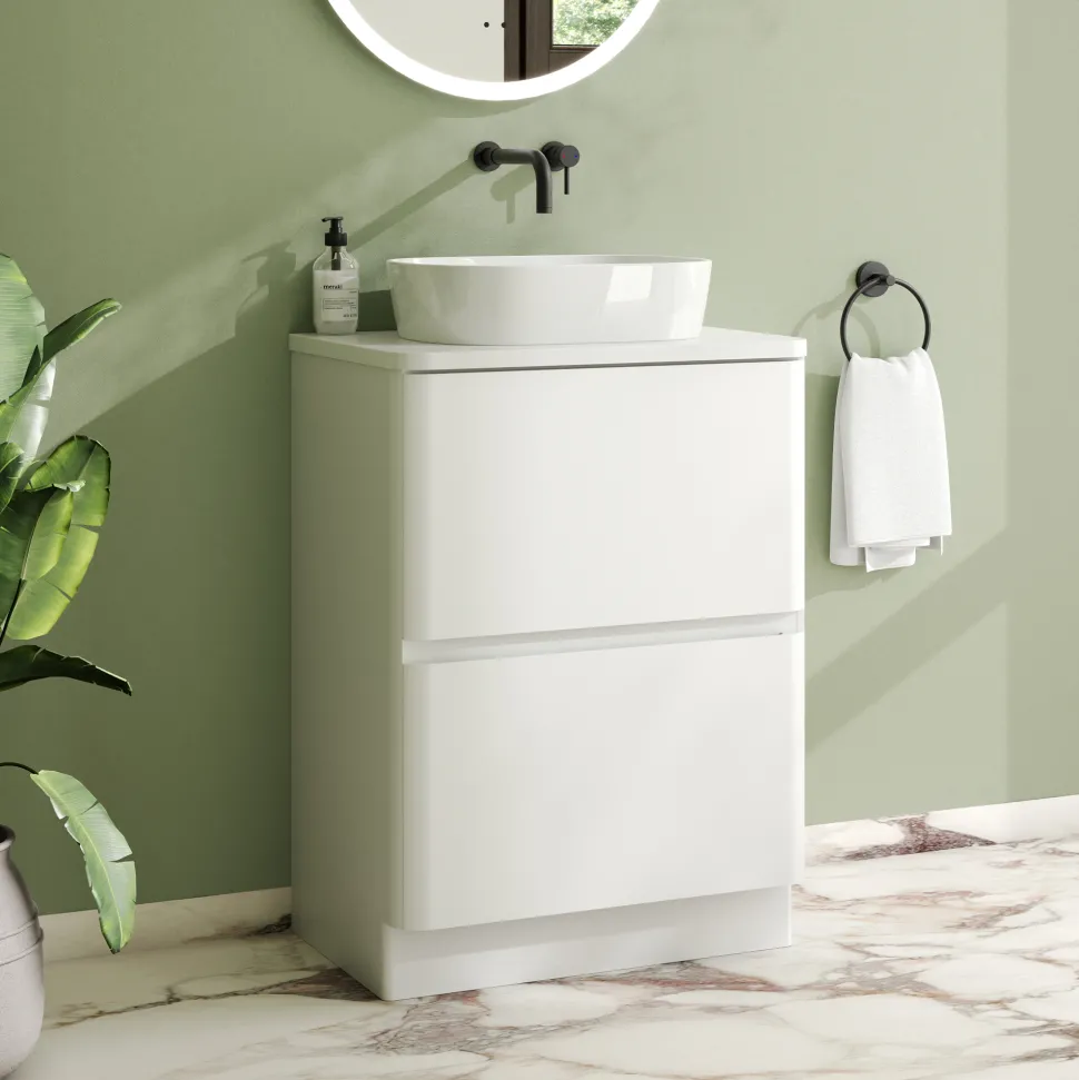 Drench Origin 600mm Floorstanding Vanity Unit & Countertop