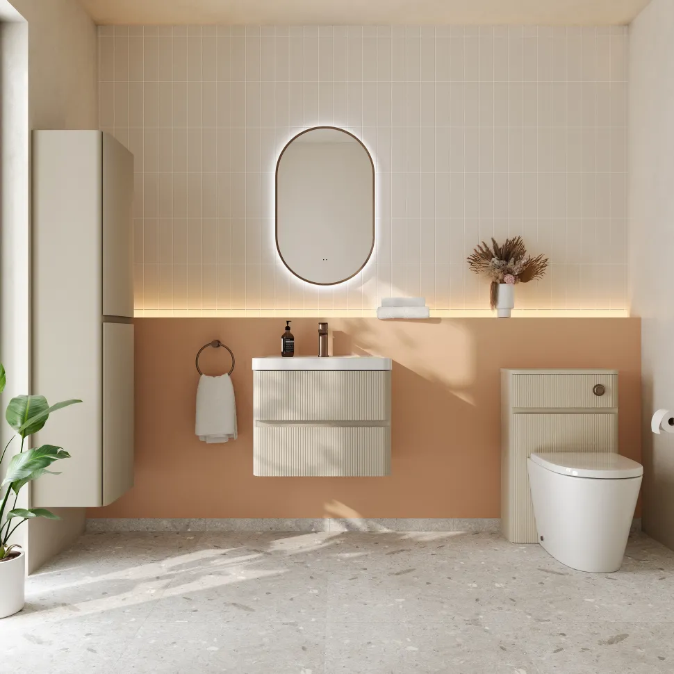 Drench Origin 500mm Fluted Back To Wall WC Unit