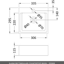 Drench Origin 500mm Fluted Floorstanding Vanity Unit & Countertop