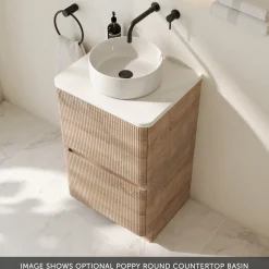 Drench Origin 500mm Fluted Floorstanding Vanity Unit & Countertop