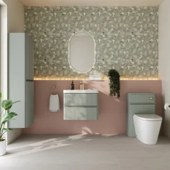 Drench Origin 1500mm Fluted Tall Wall Mounted Cabinet