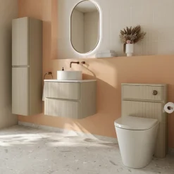 Drench Origin 1500mm Fluted Tall Wall Mounted Cabinet