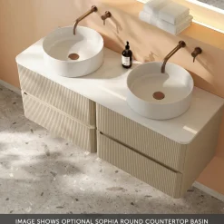 Drench Origin 1200mm Fluted Wall Mounted Vanity Unit & Countertop