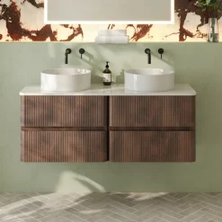 Drench Origin 1200mm Fluted Wall Mounted Vanity Unit & Countertop