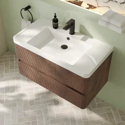 Drench Origin 900mm Fluted Wall Mounted Vanity Unit & Basin