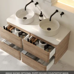 Drench Origin 1000mm Fluted Wall Mounted Vanity Unit & Countertop