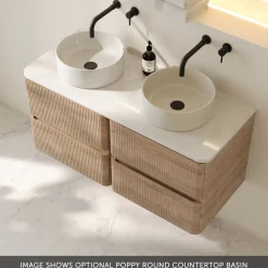 Drench Origin 1000mm Fluted Wall Mounted Vanity Unit & Countertop