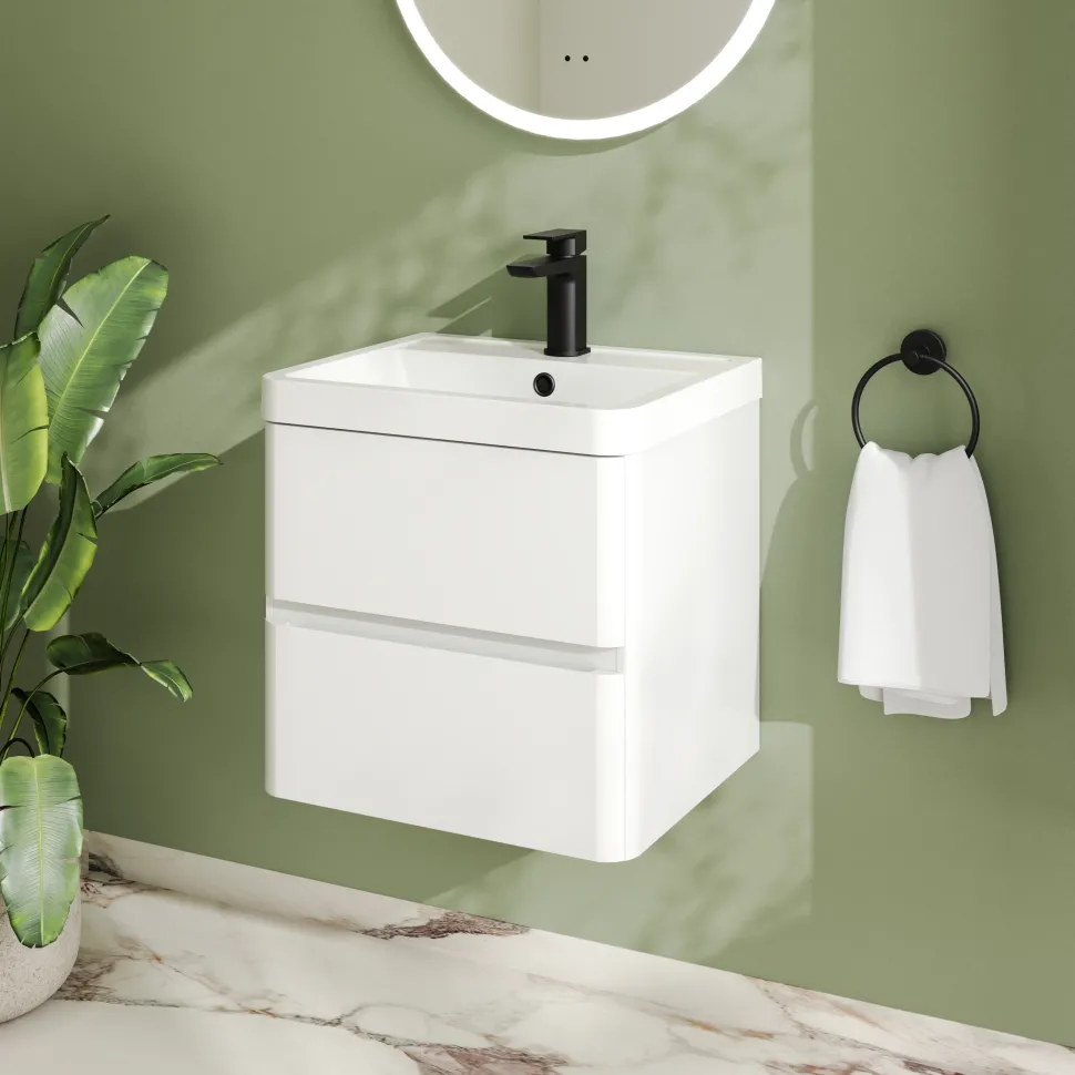 Drench Origin 500mm Wall Mounted Vanity Unit & Basin